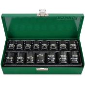 Набор ударных головок TOPTUL 1/2" 10-24 мм 15 ед. GDAD1501