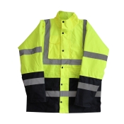 Сигнальная куртка Werk Oxford 300D XL с капюшоном, желтая Сигнальная куртка Werk Oxford 300D XL с капюшоном, желтая