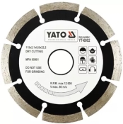 Диск алмазный YATO сегмент 115x8,0x22,2 мм (YT-6002) Диск алмазный YATO сегмент 115x8,0x22,2 мм (YT-6002)
