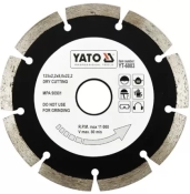Диск алмазный YATO сегмент 125x8.0x22,2 мм (YT-6003) Диск алмазный YATO сегмент 125x8.0x22,2 мм (YT-6003)
