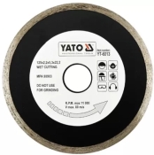 Диск алмазный YATO сплошной 125x5,3x22,2 мм для мокрой резки (YT-6013) Диск алмазный YATO сплошной 125x5,3x22,2 мм для мокрой резки (YT-6013)
