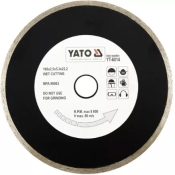 Диск алмазный YATO сплошной 180x5,3x22,2 мм для мокрой резки (YT-6014) Диск алмазный YATO сплошной 180x5,3x22,2 мм для мокрой резки (YT-6014)