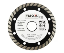 Диск алмазный YATO турбо 115x8,0x22,2 мм (YT-6022) Диск алмазный YATO турбо 115x8,0x22,2 мм (YT-6022)