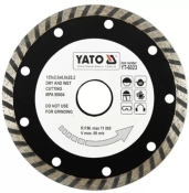 Диск алмазный YATO турбо 125x8,0x22,2 мм (YT-6023) Диск алмазный YATO турбо 125x8,0x22,2 мм (YT-6023)
