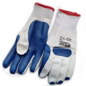 Перчатки Werk WE2162 белые с синим латексным покрытием