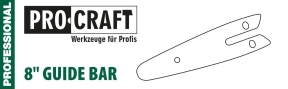 Шина 8" для акумуляторної ланцюгової пили PROCRAFT PKA-20 (24 см) Шина 8" для акумуляторної ланцюгової пили PROCRAFT PKA-20 (24 см)