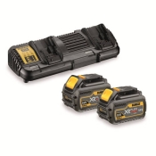 Зарядний пристрій + 2 акумулятори XR FLEXVOLT DeWALT DCB132T2 Зарядний пристрій + 2 акумулятори XR FLEXVOLT DeWALT DCB132T2