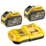 Зарядний пристрій та 2 акумулятори XR FLEXVOLT DCB547 9Ач DeWALT DCB118X2 Зарядний пристрій та 2 акумулятори XR FLEXVOLT DCB547 9Ач DeWALT DCB118X2