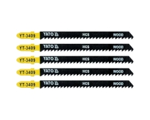 Пиляльні полотна зворотного різу по дереву YATO HCS 8TPI, 115/90 мм, хвостовик Т, 5 шт. Пиляльні полотна зворотного різу по дереву YATO HCS 8TPI, 115/90 мм, хвостовик Т, 5 шт.