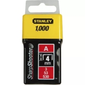 Скобы тип А высотой 4 мм, для ручного степлера Light Duty, в упаковке 1000 шт STANLEY 1-TRA202T