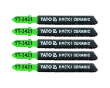 Пильные полотна для лобзика по керамической плитке YATO HM(TC), 75/50 мм, хвостовик Т, 5 шт Пильные полотна для лобзика по керамической плитке YATO HM(TC), 75/50 мм, хвостовик Т, 5 шт