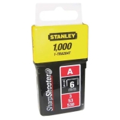 Скоби тип А висотою 6 мм, для степлера ручного Light Duty, в упаковці 1000 шт STANLEY 1-TRA204T Скоби тип А висотою 6 мм, для степлера ручного Light Duty, в упаковці 1000 шт STANLEY 1-TRA204T