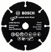 Мультифункціональний відрізний твердосплавний диск Bosch Carbide Multi Wheel 76 мм