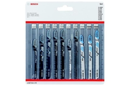 Набор пилочек для лобзика Bosch Wood and Metal, 10 полотен Набор пилочек для лобзика Bosch Wood and Metal, 10 полотен