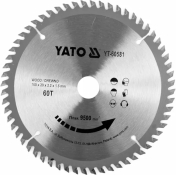 Диск пильный по дереву с победитовыми напайками Yato YT-60581 (160x20x2.2x1.5 мм), 60 зубцов. Диск пильный по дереву с победитовыми напайками Yato YT-60581 (160x20x2.2x1.5 мм), 60 зубцов.