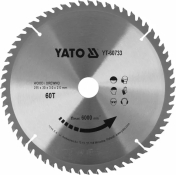 Диск пильный по дереву с победитовыми напайками Yato YT-60733 (255x30x3.0x2.0 мм), 60 зубцов Диск пильный по дереву с победитовыми напайками Yato YT-60733 (255x30x3.0x2.0 мм), 60 зубцов