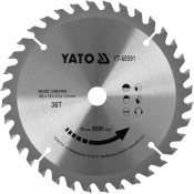 Диск пильный по дереву с победитовыми напайками Yato YT-60591 (165x16x2.2x1.5 мм), 36 зубцов Диск пильный по дереву с победитовыми напайками Yato YT-60591 (165x16x2.2x1.5 мм), 36 зубцов