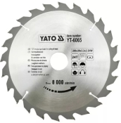 Диск пильный YATO по дереву 200х30x3.2x2.2 мм, 24 зубца (YT-6065) Диск пильный YATO по дереву 200х30x3.2x2.2 мм, 24 зубца (YT-6065)