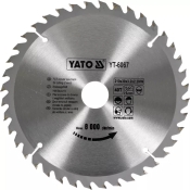 Диск пильный YATO по дереву 210х30x3.2x2.2 мм, 40 зубцов (YT-6067) Диск пильный YATO по дереву 210х30x3.2x2.2 мм, 40 зубцов (YT-6067)