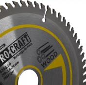 Пильный диск по дереву PROCRAFT B200.60, 60T (020060)