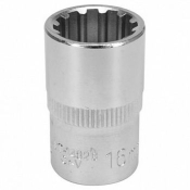 Головка торцевая Spline YATO YT-14828 1/2" M16 x 38 мм CRV Головка торцевая Spline YATO YT-14828 1/2" M16 x 38 мм CRV