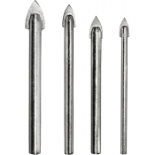 Набір свердел по склу та кераміці S&R Meister 4 шт