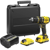 Дрель-шуруповерт ударная аккумуляторная бесщеточная STANLEY FATMAX SFMCD721D2K Дрель-шуруповерт ударная аккумуляторная бесщеточная STANLEY FATMAX SFMCD721D2K