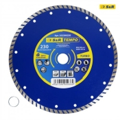 Диск алмазный S&R Tempo 230 x 2.4 x 22.2 TURBO камень