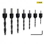 Набор сверл S&R Meister 7 шт по дереву с зенкером