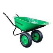 Тачка будівельна Gerrard WB6418-1SP двоколісна зелена