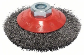 Щетка конусная из стальной проволоки Bosch Clean for Metal Ø 100x0.3 мм Щетка конусная из стальной проволоки Bosch Clean for Metal Ø 100x0.3 мм