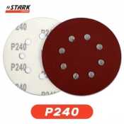 Папір шліфувальний Stark D125 мм 8 отворів з. 240 5 шт.