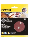 Круг шліфувальний cамозачепний STANLEY STA32027-XJ з отворами 125 мм, P60 гр/мм2. універсальний - 5 шт