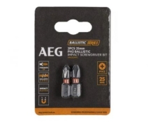 Набір ударних біт AEG AAK252PH2 РН2x25 мм 2 шт Набір ударних біт AEG AAK252PH2 РН2x25 мм 2 шт