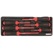 Набор отверток диэлектрических TOPTUL (1000V) 6 ед. в ложементе GAAT0603