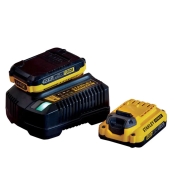 Зарядное устройство и 2 аккумулятора 18В STANLEY FATMAX SFMCB12D2 Зарядное устройство и 2 аккумулятора 18В STANLEY FATMAX SFMCB12D2