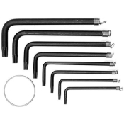 Ключі TORX L-подібні VOREL 56600 на кільці, Т9-Т40, 8 шт. Ключі TORX L-подібні VOREL 56600 на кільці, Т9-Т40, 8 шт.