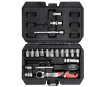 Набор сквозных торцевых головок Spline YATO YT-38650 1/4", М4.5-М13 29 шт Набор сквозных торцевых головок Spline YATO YT-38650 1/4", М4.5-М13 29 шт