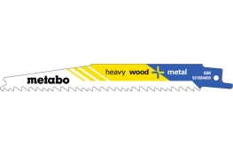 Шабельне полотно Metabo Heavy Wood and Metal 150 мм, 5-8 TPI, 5 штук 631984000 Шабельне полотно Metabo Heavy Wood and Metal 150 мм, 5-8 TPI, 5 штук 631984000