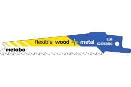 Шабельне полотно Metabo Flexible Wood and Metal 100 мм, 5 шт 628265000 Шабельне полотно Metabo Flexible Wood and Metal 100 мм, 5 шт 628265000