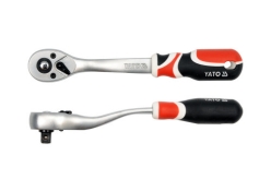 Тріщатка 3/8" з вигнутою ручкою YATO 200 мм 72 зубці