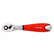 Тріщатка YATO YT-0733 M=1/4" L=155 мм з шарніром та вигнутою ручкою Тріщатка YATO YT-0733 M=1/4" L=155 мм з шарніром та вигнутою ручкою
