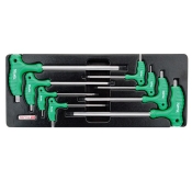 Набор ключей TOPTUL TORX с ручкой L-обр. (в ложементе) GAAT0804