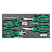 Набор пассатижей TOPTUL 4 ед. (в ложементе) GEA0407