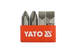 Отверточные ударные вставки YATO YT-2812 крест. и плоский шлицы: PH2/3 и S8/10х36 мм, HEX Ø= 5/16" 4 шт Отверточные ударные вставки YATO YT-2812 крест. и плоский шлицы: PH2/3 и S8/10х36 мм, HEX Ø= 5/16" 4 шт