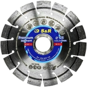 Диск отрезной сегментный S & R Premium Segment 125x22,2 Диск отрезной сегментный S & R Premium Segment 125x22,2