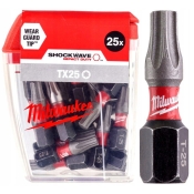 Бита для шуруповерта Milwaukee Shockwave 30xLife TX25 (длина 25 мм, 25 шт.) Бита для шуруповерта Milwaukee Shockwave 30xLife TX25 (длина 25 мм, 25 шт.)