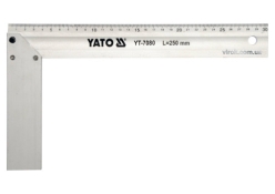 Угольник столярный алюминиевый YATO YT-7080 250 мм Угольник столярный алюминиевый YATO YT-7080 250 мм