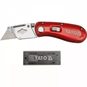 Ніж YATO YT-7534 складний, трапецієподібне лезо, h=33 мм, L=61 мм +5 лез Ніж YATO YT-7534 складний, трапецієподібне лезо, h=33 мм, L=61 мм +5 лез