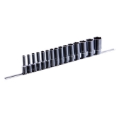 Длинные торцевые головки на планке TOPTUL 1/2" 15 ед. 8-32 мм GAAQ1607U Длинные торцевые головки на планке TOPTUL 1/2" 15 ед. 8-32 мм GAAQ1607U